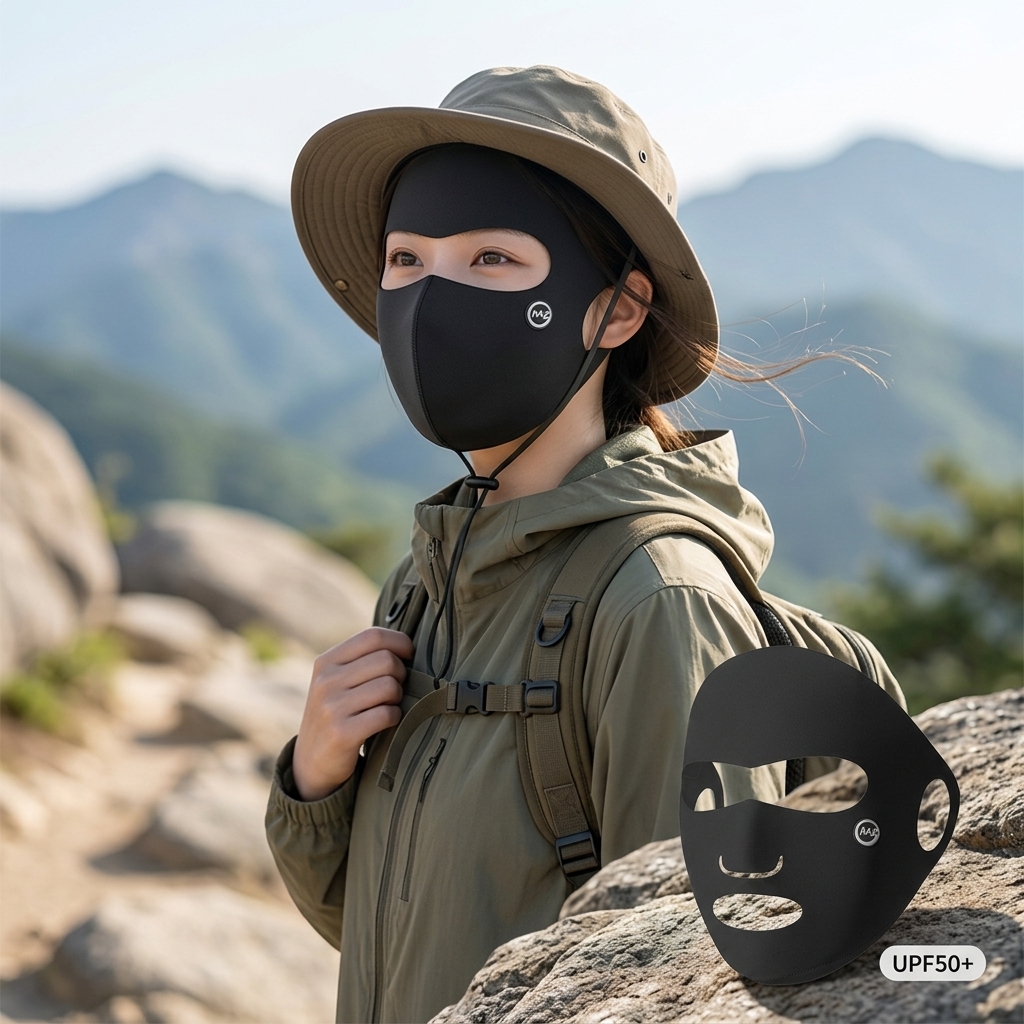 Headband Summer Knit - Ice Silk Sun Protection Mask Full