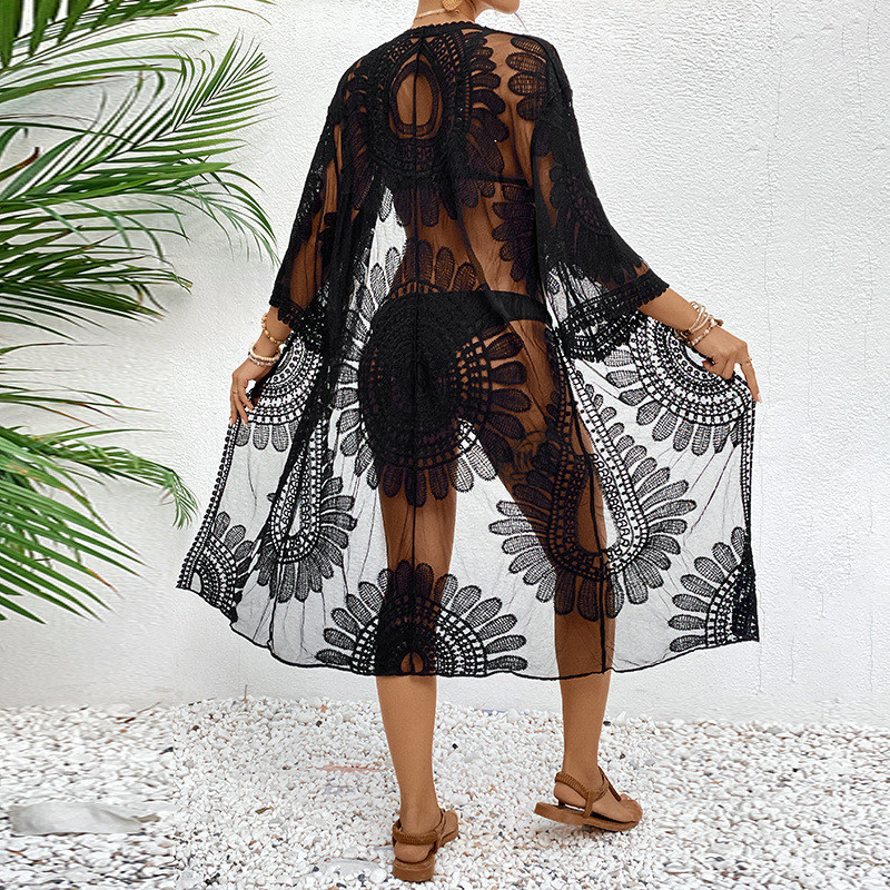 Illusion Sheer Beach Cover 202 - Kimono Sheer Floral review and price