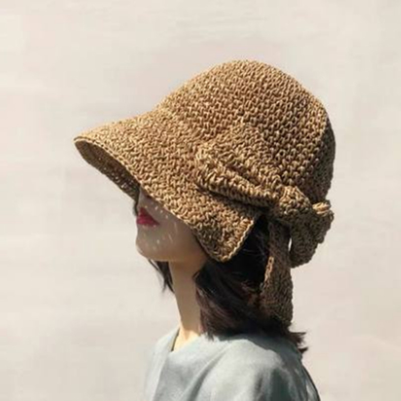 1Pcs Bow Sun Hat Wide Brim Flo - Hat Floppy Wide review and price