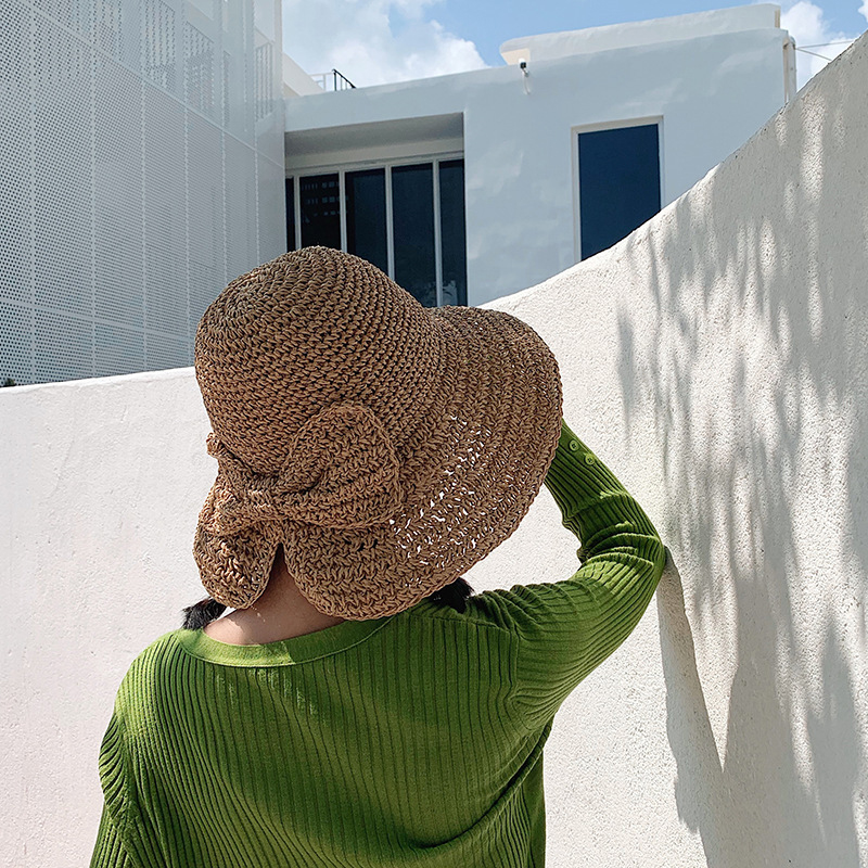 1Pcs Bow Sun Hat Wide Brim Flo - Hat Floppy Wide review and price