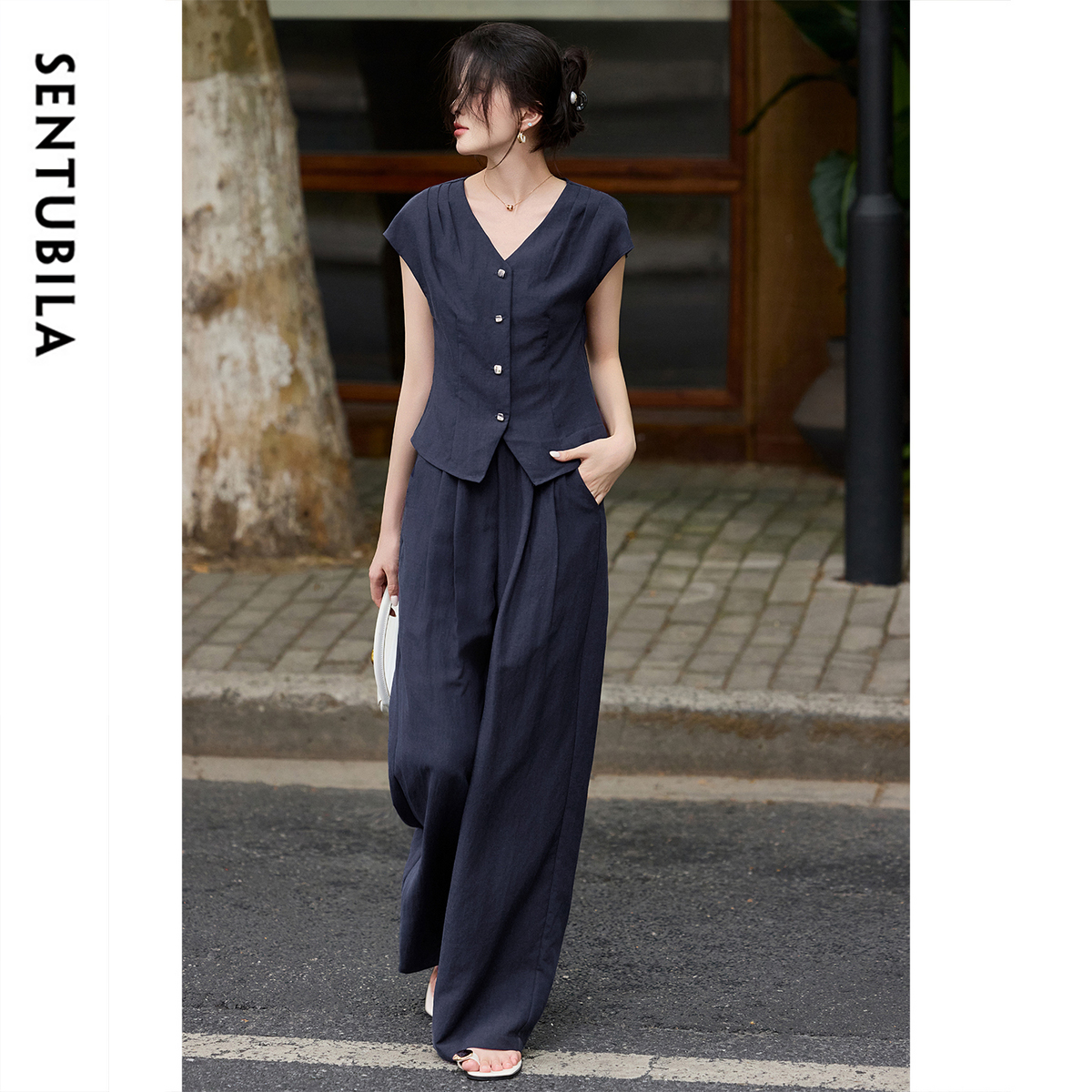 SENTUBILA Summer Linen Pant Se - Linen Pant Wide review and price