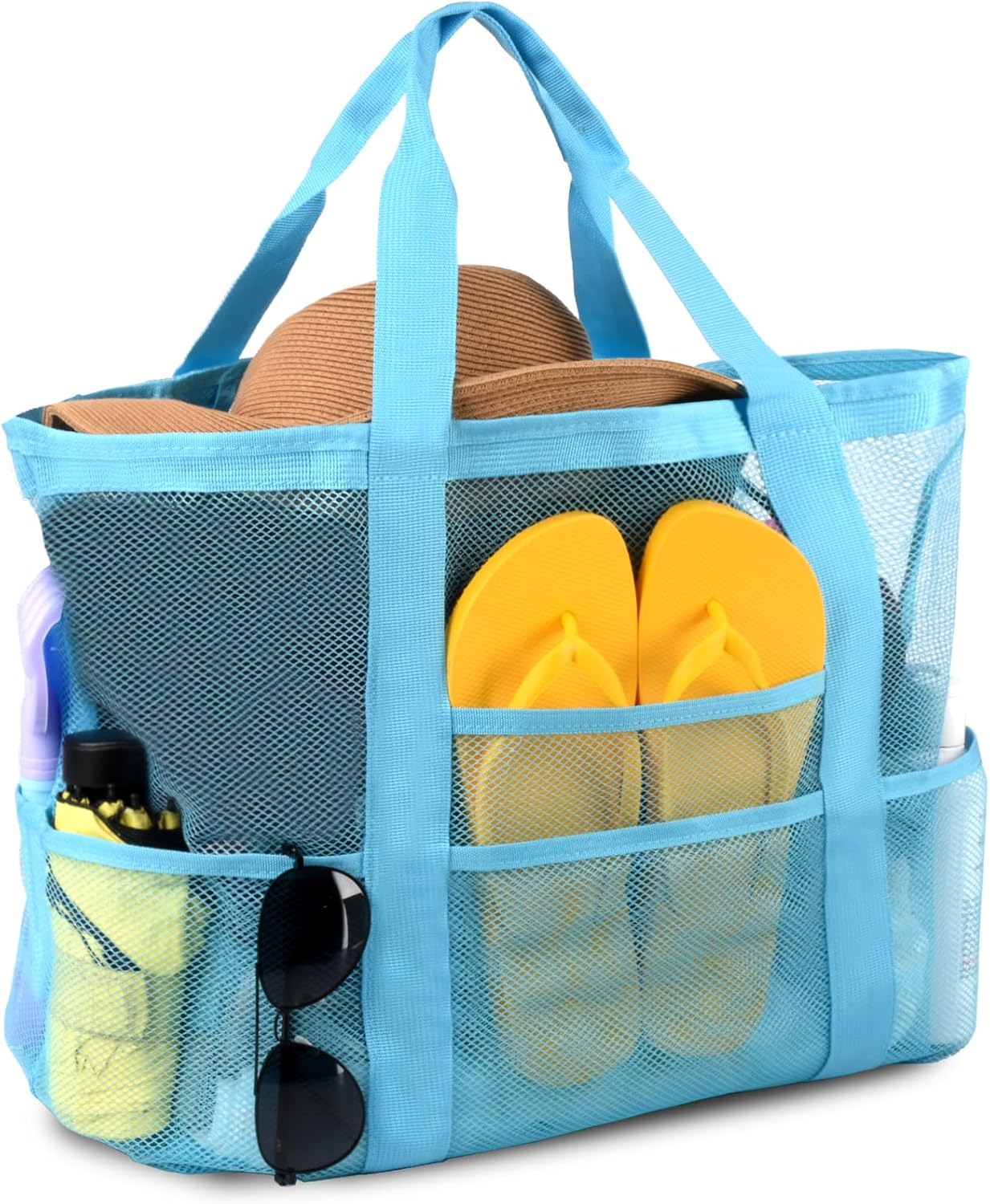 Mesh Beach Bag, Large Tote wit - Tote Bag Beach review and price