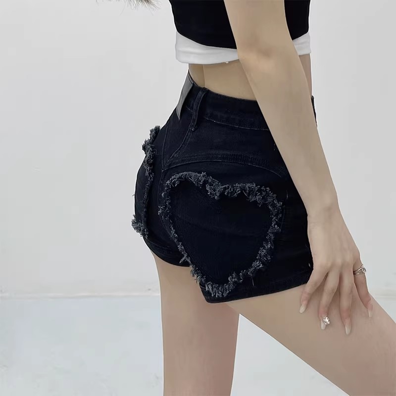 Stretch Jeans Shorts Women Hip - Shorts Denim Frayed review and price