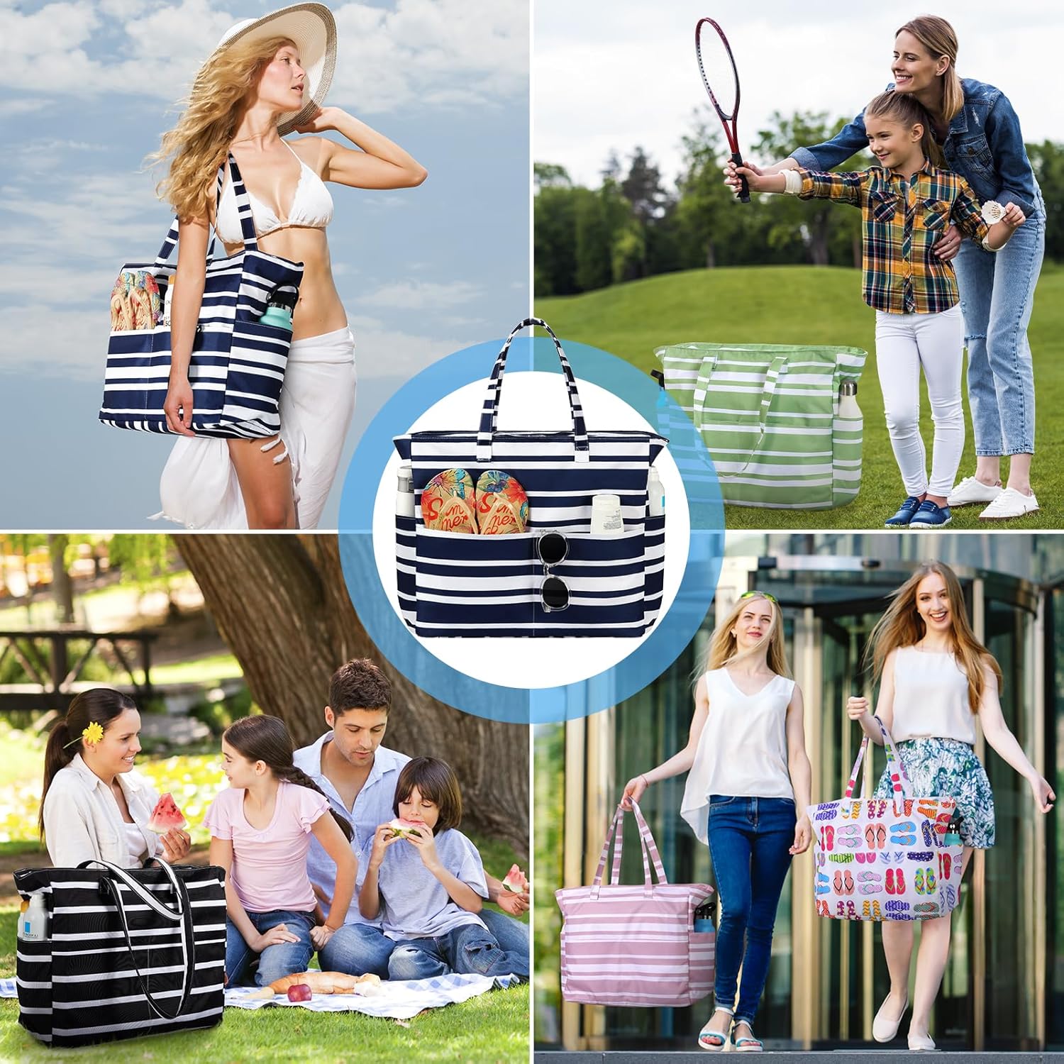 Waterproof Sandproof Beach Tot - Tote Bag Beach review and price