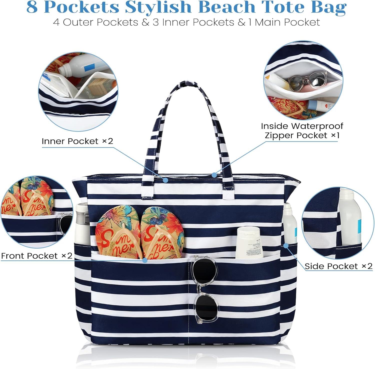 Waterproof Sandproof Beach Tot - Tote Bag Beach review and price