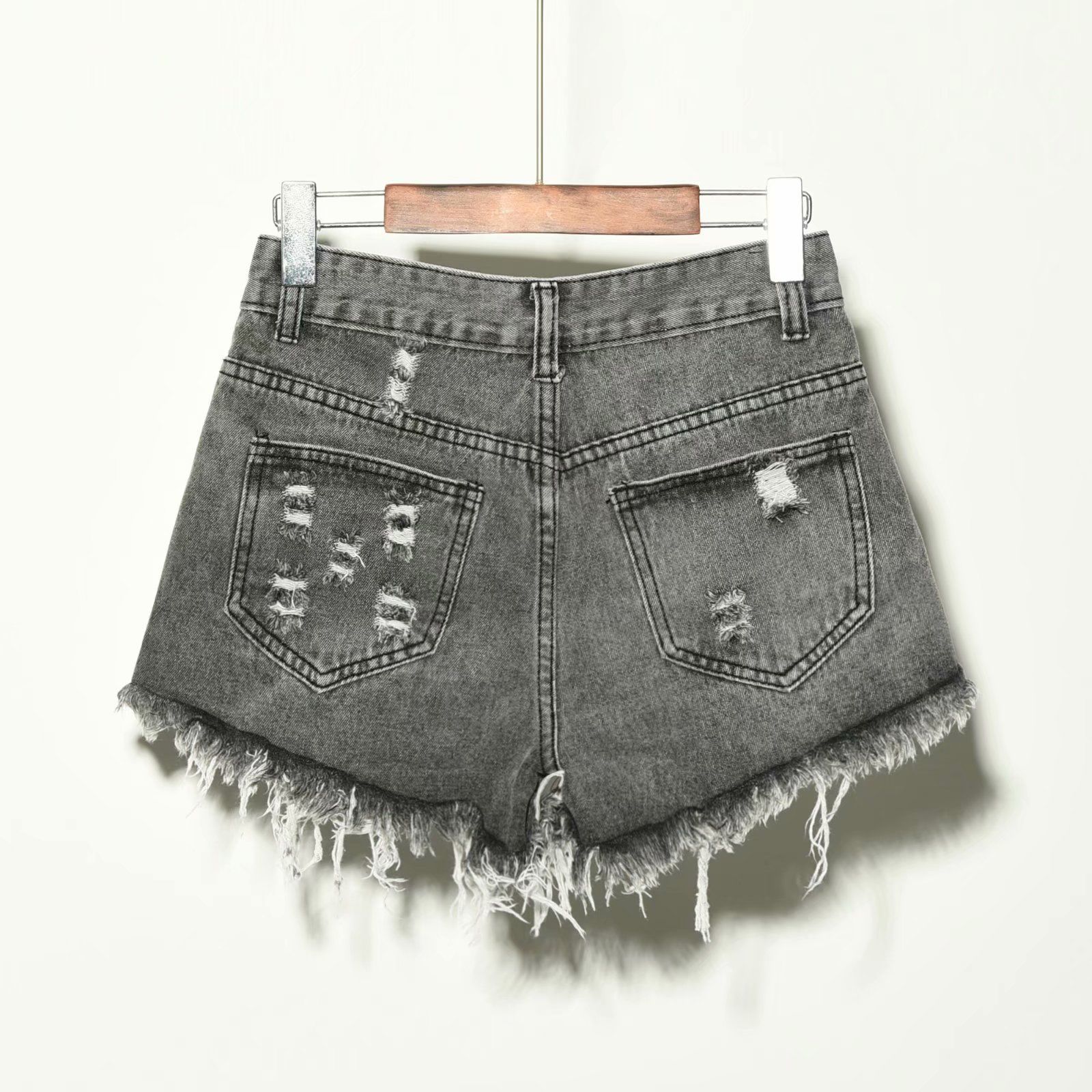 High Waist Denim Shorts Women  - Shorts Denim Frayed review and price