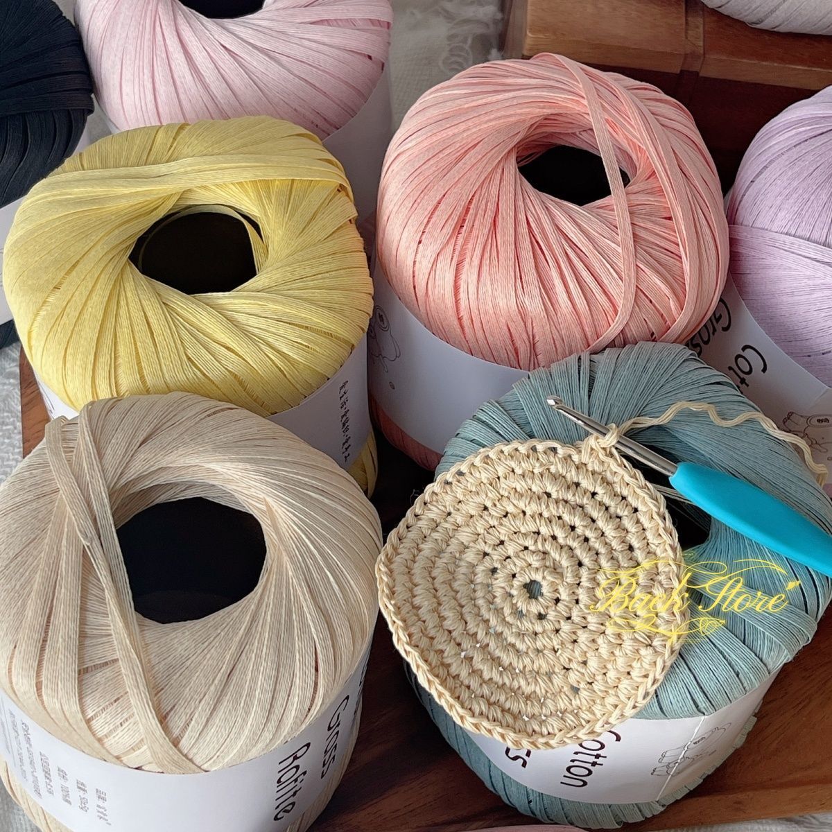 102M/roll Multicolor Raffia Ya - Crochet Bag Raffia review and price