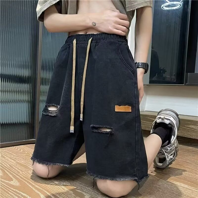 Men's Fashionable Summer Casua - Shorts Denim Frayed review and price