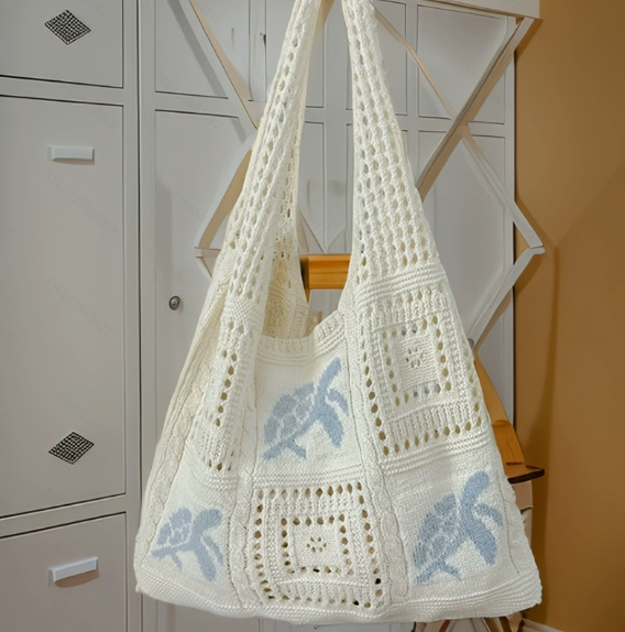 1Pc Sea Turtle Crochet Hollow  - Tote Bag Beach review and price