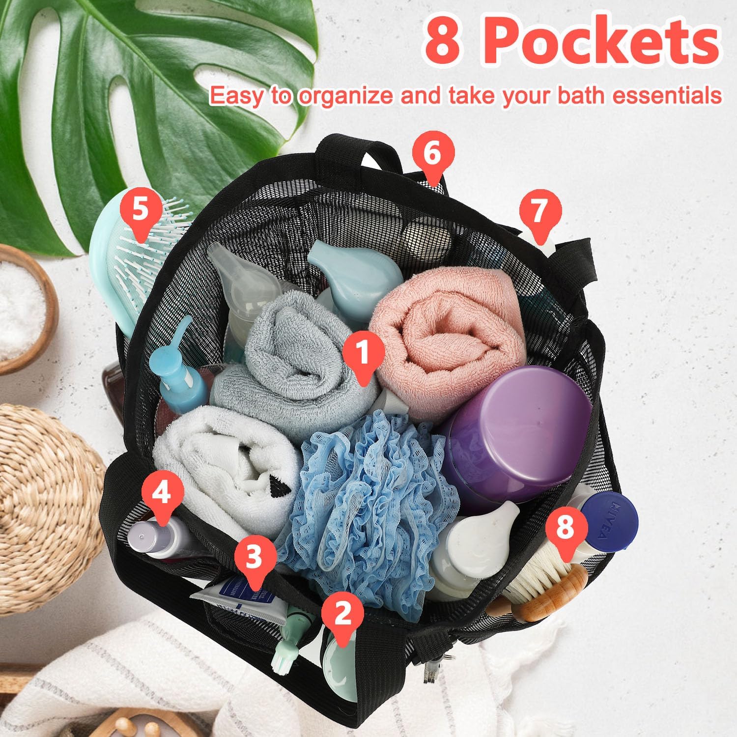Portable Mesh Shower Caddy wit - Tote Bag Beach review and price