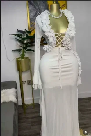 Fashion Women Set Mesh Full Sl - Crop Top Crochet review and price