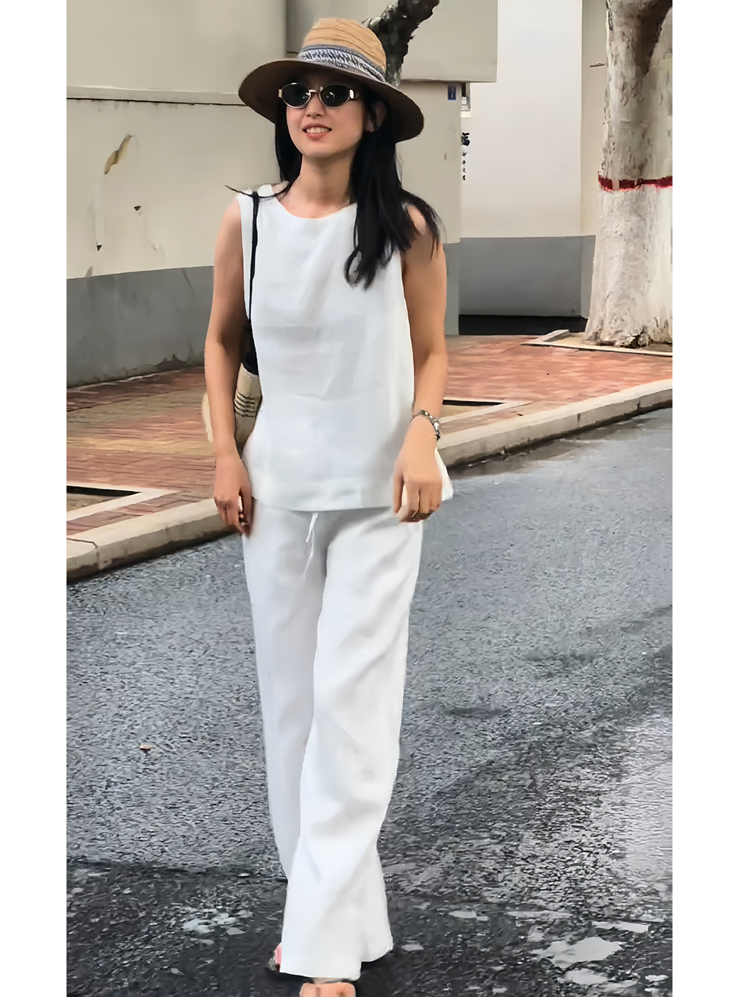 Fashionable White Cotton Linen - Linen Pant Wide review and price