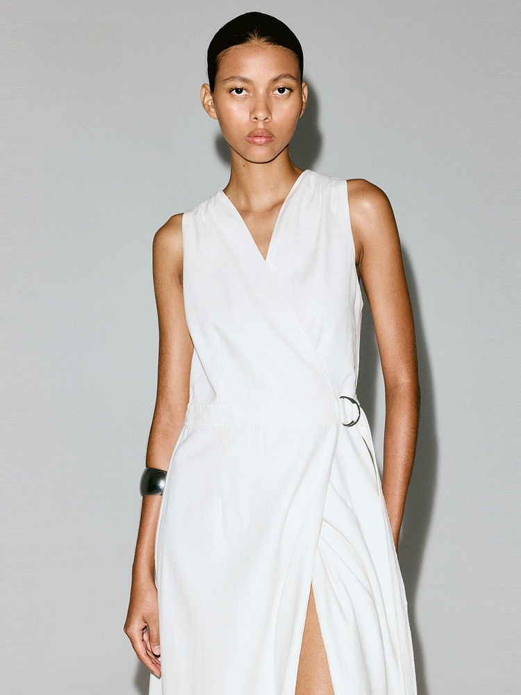 H&M Women's Dress Summer Linen - Linen Dress Wrap review and price