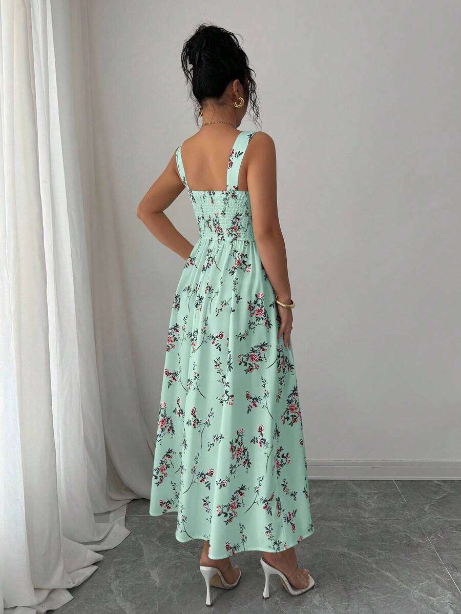 Mint Green Floral Midi Dress W - Midi Skirt Floral review and price