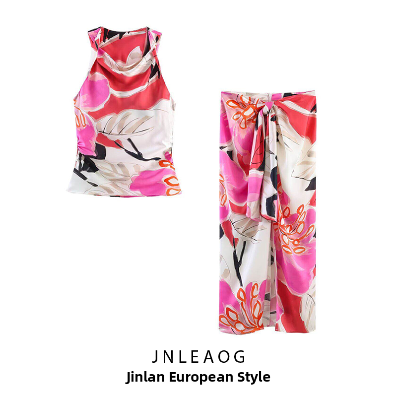 JNLEAOG Summer New Women's Sil - Midi Skirt Floral review and price