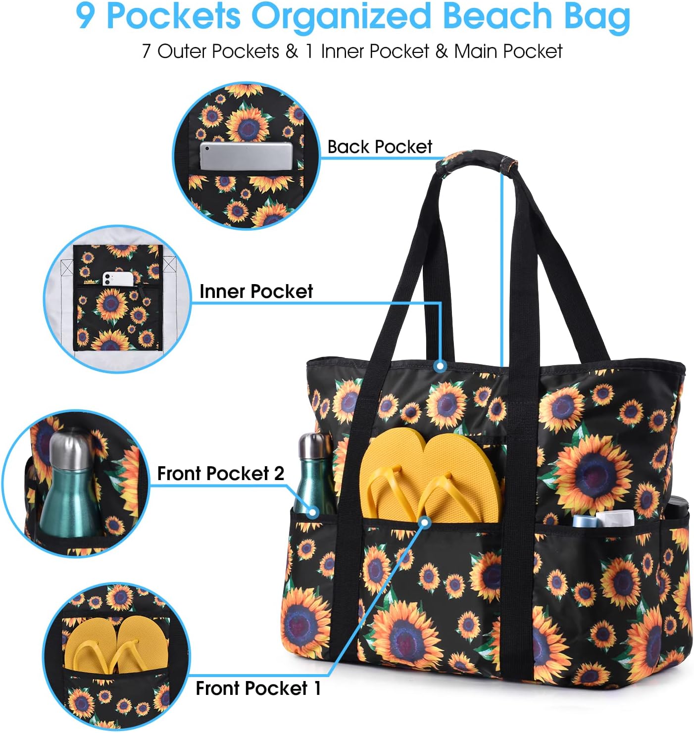 Large Beach Tote Bag for Women - Tote Bag Beach review and price
