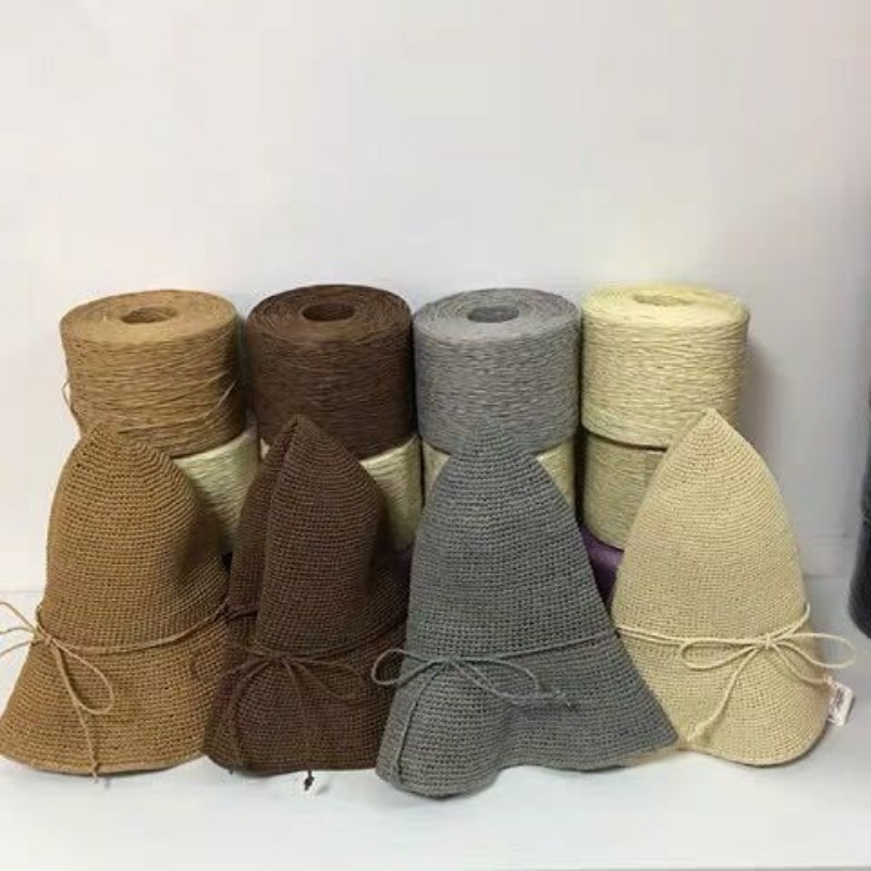 250g/pcs Thin Flat Raffia Yarn - Crochet Bag Raffia review and price