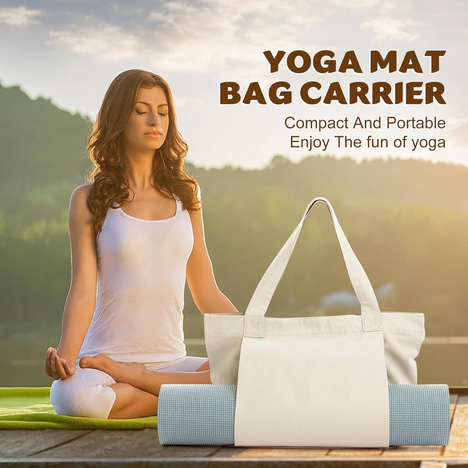 Yoga Mat Carrier Tote Bag with - Tote Bag Beach review and price