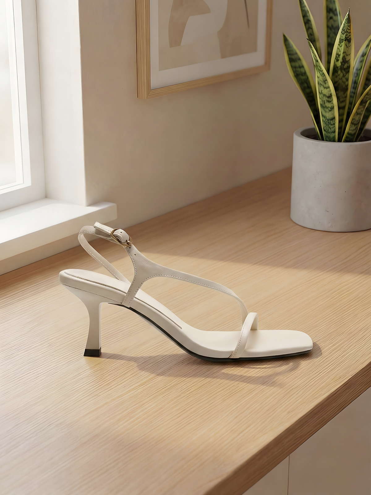 Elegant Genuine Leather Strapp - Sandal Strappy Heeled review and price