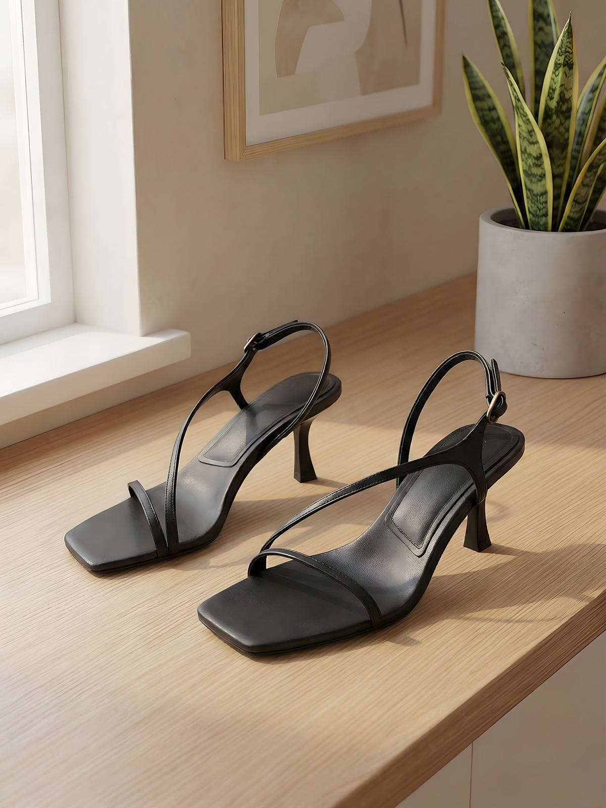 Elegant Genuine Leather Strapp - Sandal Strappy Heeled review and price