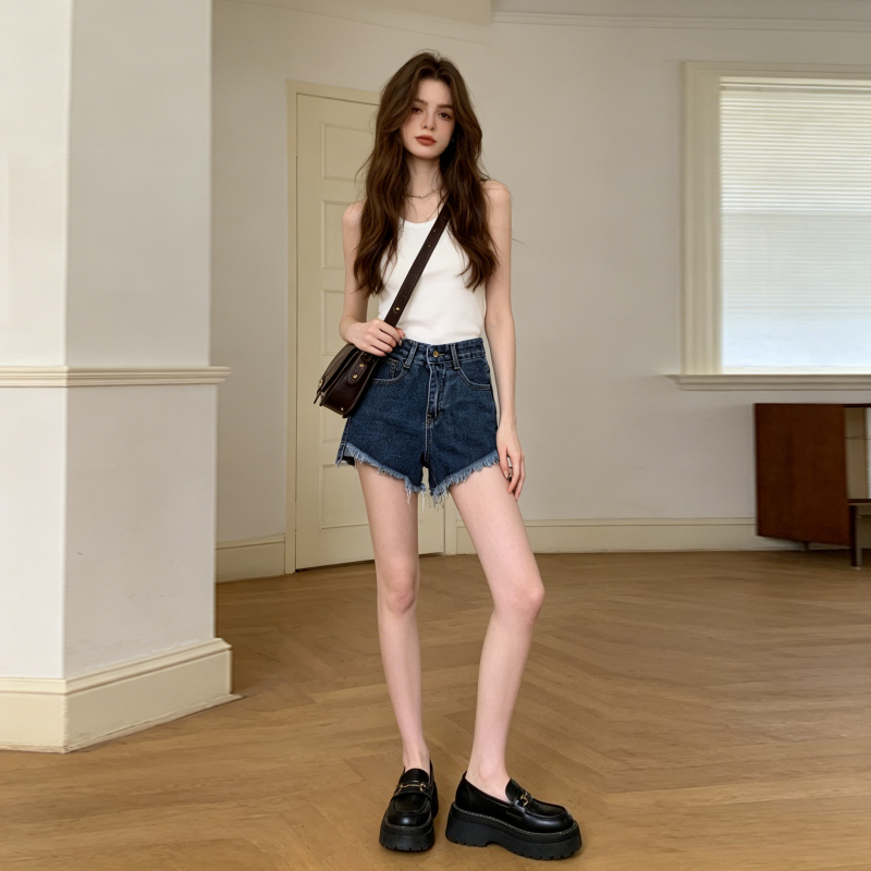 Denim Shorts Women Jeans Vinta - Shorts Denim Frayed review and price