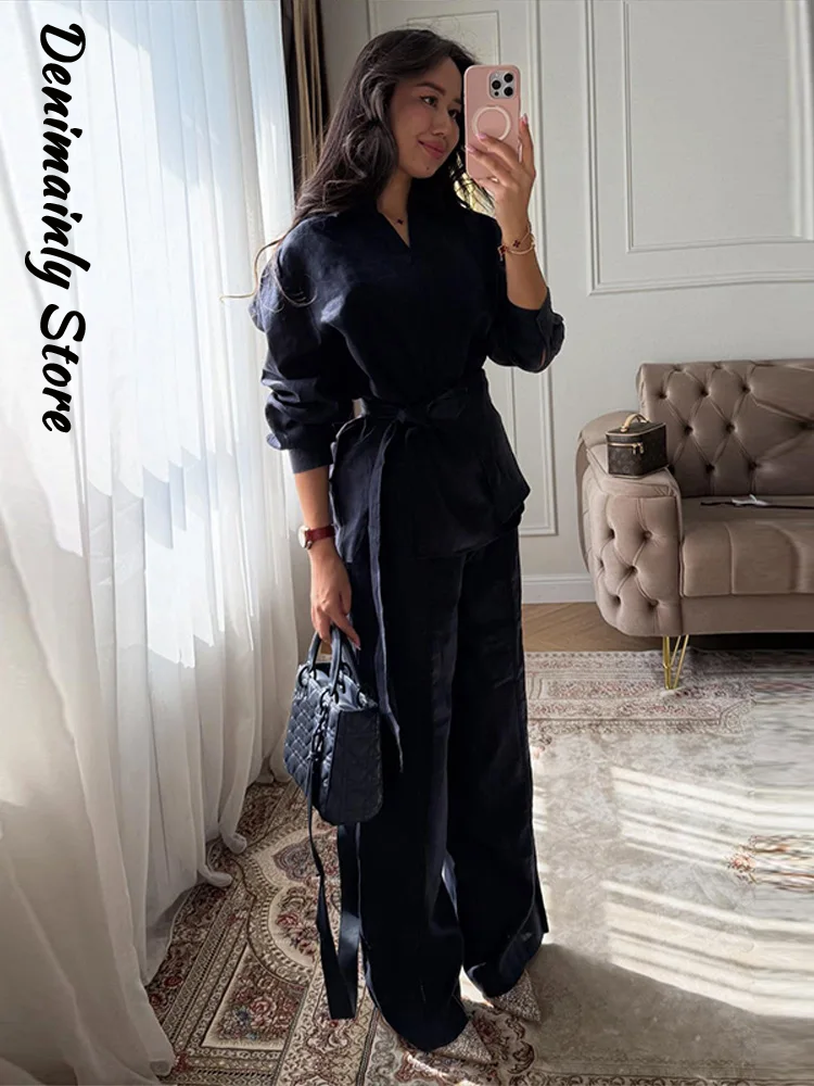 Casual Women's Linen Pants Set - Linen Pant Wide review and price