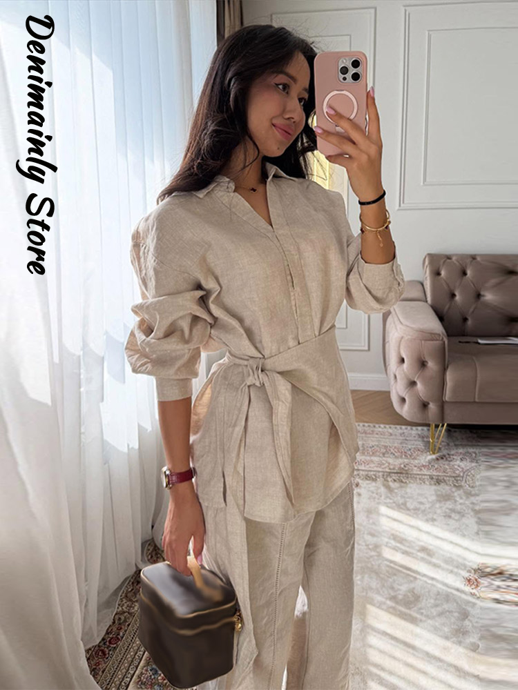 Casual Women's Linen Pants Set - Linen Pant Wide review and price