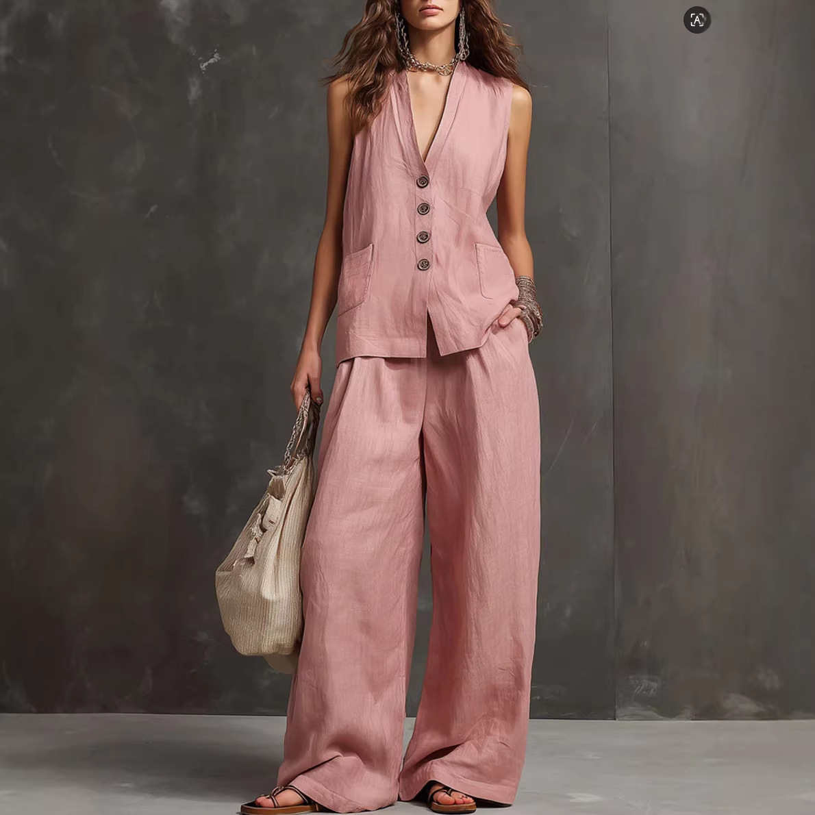 2026 summer women's clothing l - Linen Pant Wide review and price